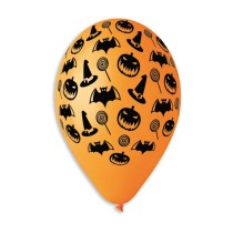 Palloncino in Lattice 13" GS120 Mix "Halloween Texture" 5pz Gemar "Halloween"