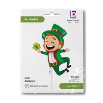 Palloncino in Foil 52" Super Shape Folletto "Jumping Leprechaun" Giornate Speciali Grabo