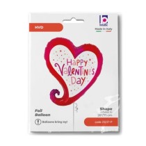 Palloncino in Foil 37" Super Shape Cuore Stilizzato "Valentine Sparkle Heart" Amore, Matrimonio o Anniversario Grabo