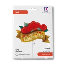Palloncino in Foil 48" Super Shape Fascia "Valentine Banner" Amore, Matrimonio o Anniversario Grabo