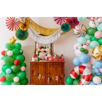 Rosoni Decorativi Verde e Borgogna 3pz Rosoni