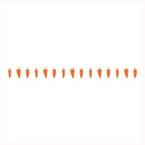Ghirlanda di Carote "Garland Carrot" 1.61mt Addobbi e Accessori Pasqua