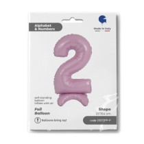 Palloncino in Foil 25" Standups Numero 2 Rosa "Pink" Numeri Standups 25" Rosa "Pink"