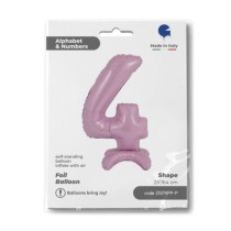 Palloncino in Foil 25" Standups Numero 4 Rosa "Pink" Numeri Standups 25" Rosa "Pink"