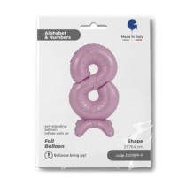 Palloncino in Foil 25" Standups Numero 8 Rosa "Pink" Numeri Standups 25" Rosa "Pink"