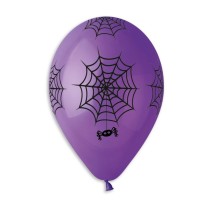 Palloncino in Lattice 13" GS120 Assortito con Stampa Ragnatela "Spider Web" 50pz Gemar "Halloween"