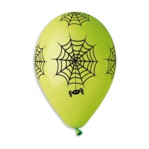 Palloncino in Lattice 13" GS120 Assortito con Stampa Ragnatela "Spider Web" 50pz Gemar "Halloween"