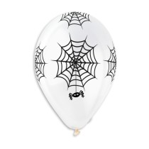 Palloncino in Lattice 13" GS120 Assortito con Stampa Ragnatela "Spider Web" 50pz Gemar "Halloween"