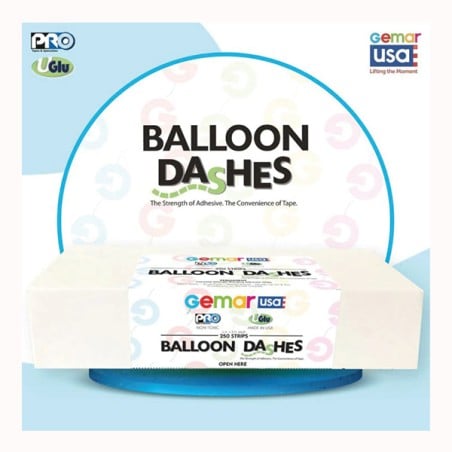 Nastro Biadesivo per Decorazione "Balloon Dashes" 250 Strisce Gemar Articoli Tecnici