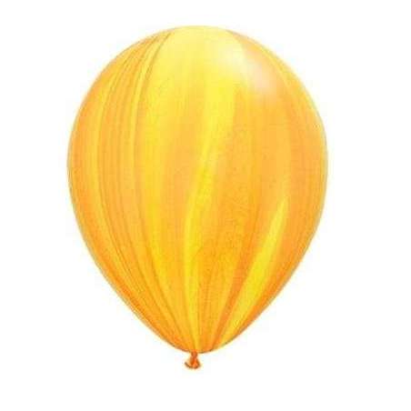 Palloncino in Lattice 11" Superagata Giallo e Arancione 25pz Festa della Donna