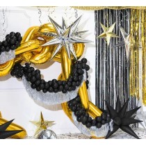 Palloncino in Foil 28" Multi-Balloons Stella Nera 3D "Star" Stelle 3D