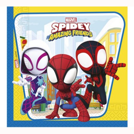 Tovagliolo di Carta 33x33cm con Spidey & Friends 20pz Spidey & Friends