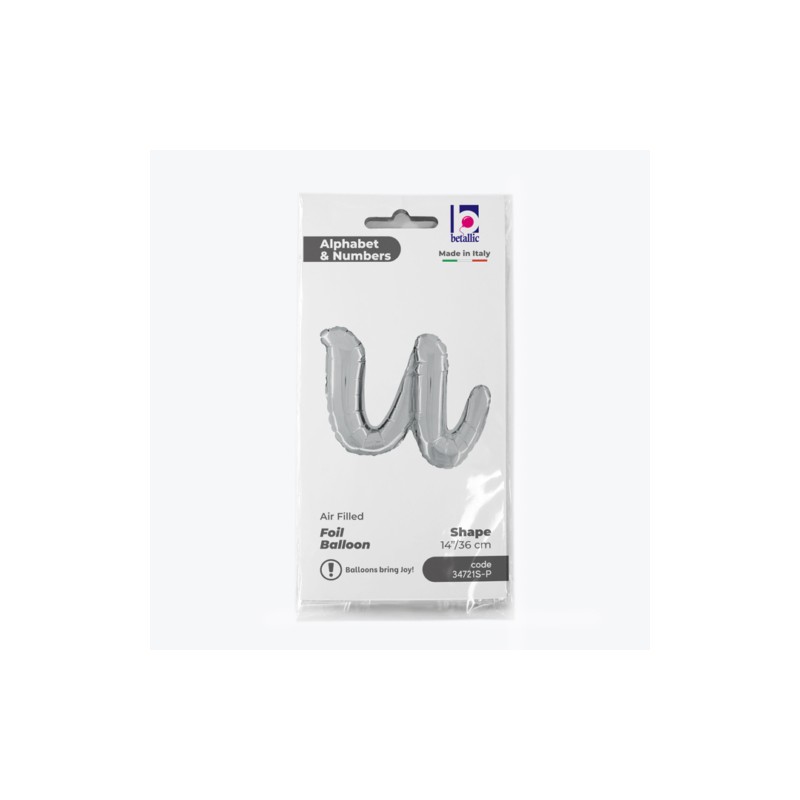 Lettera U Per Candy Bar In Polistirene – 19 Cm Altezza, 2 Cm Profondità – Vuota Da Riempire Di Caramelle, Per Feste