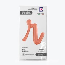Palloncino in Foil 14" Lettera R Corsivo Rose Gold "Script Rose Gold" Lettere Corsivo 14" Rose Gold