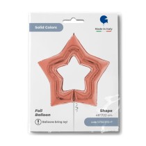 Palloncino in Foil 48" Stella Linky Rose Gold "Star Rose Gold" Stelle 48" Linky Star