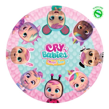 Piatto di Carta 23cm con Cry Babies 8pz Cry Babies