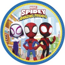 Piatto di Carta 23cm con Spidey & Friends 8pz Spidey & Friends