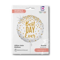 Palloncino in Foil 18" Miglior Giorno "Best Day Ever" Generici Grabo