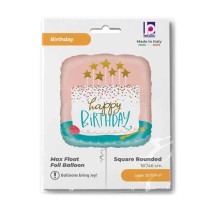 Palloncino in Foil 18" Happy Birthday "Confetti Cake" Happy Birthday Grabo