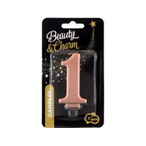 Candelina 8cm Rose Gold Metallizzato N.1 Rose Gold Metallizzato 8cm