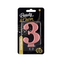 Candelina 8cm Rose Gold Metallizzato N.3 Rose Gold Metallizzato 8cm