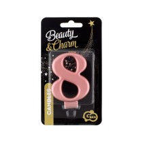 Candelina 8cm Rose Gold Metallizzato N.8 Rose Gold Metallizzato 8cm
