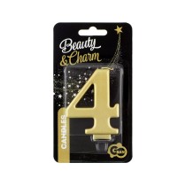 Candelina 8cm Oro Metallizzato N.4 Oro Soft Metallizzato 8cm