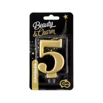 Candelina 8cm Oro Metallizzato N.5 Oro Soft Metallizzato 8cm