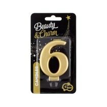 Candelina 8cm Oro Metallizzato N.6 Oro Soft Metallizzato 8cm