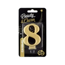 Candelina 8cm Oro Metallizzato N.8 Oro Soft Metallizzato 8cm