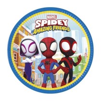 Piatto di Carta 20cm con Spidey & Friends 8pz Spidey & Friends