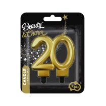 Candelina 8cm Oro Metallizzato N.20 Oro Soft Metallizzato 8cm