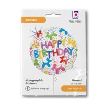 Palloncino in Foil 18" Happy Birthday Cane "Balloon Dog" Happy Birthday Grabo