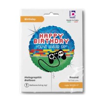 Palloncino in Foil 18" Video Game "Game Controller" Happy Birthday Grabo