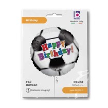 Palloncino in Foil 18" Pallone da Calcio Happy Birthday "Soccer Ball" Happy Birthday Grabo