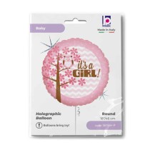 Palloncino in Foil 18" E' una bimba "It's a Girl!" Nascita e Battesimo Grabo