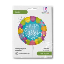 Palloncino in Foil 18" Buona Pasqua "Easter Egg Hunt" Pasqua Grabo