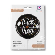 Palloncino in Foil 18" Halloween Fantasma "Trick or Treat" Halloween Grabo