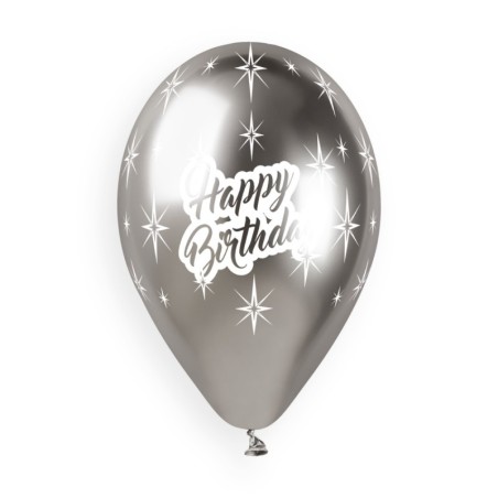 Striscione Glitterato Compleanno Nero E Oro - 2,7 Metri, Con Scritta Happy Birthday, Per Feste E Decorazioni