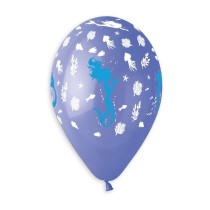 Palloncino in Lattice 13" GS120 Assortito con Stampa Sirena 5pz Gemar "Theme & Patterns"