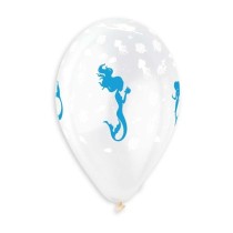 Palloncino in Lattice 13" GS120 Assortito con Stampa Sirena 5pz Gemar "Theme & Patterns"