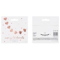 Balloon Tail o Ghirlanda di Cuori Rose Gold 3mt Addobbi e Accessori Amore