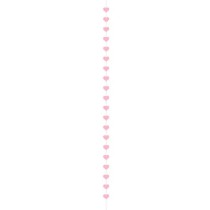 Balloon Tail o Ghirlanda di Cuori Rosa 3mt Addobbi e Accessori Amore