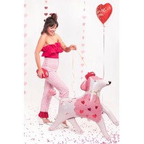 Balloon Tail o Ghirlanda di Cuori Rosa 3mt Addobbi e Accessori Amore