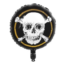Palloncino in Foil 18" Teschio Pirata "Pirates" Festa Tema Pirata "Pirates"