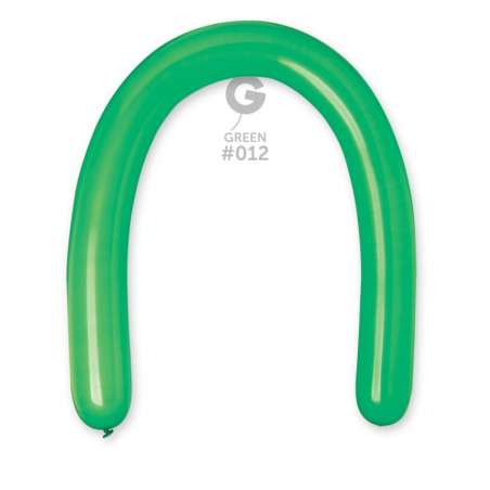 Palloncino in Lattice 3” Modellabile D6 Verde "Green 012" 50pz Gemar Standard Modellabili 3" D6