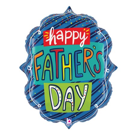 Palloncino in Foil 27" Super Shape Cornice "Father's Day Confetti Frame" Giornate Speciali Grabo