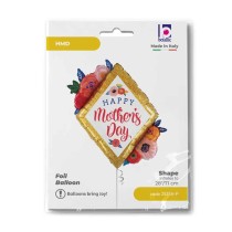 Palloncino in Foil 28" Super Shape Diamante "Mother's Day Floral Diamond" Giornate Speciali Grabo