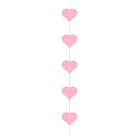 Balloon Tail o Ghirlanda di Cuori Rosa 3mt Addobbi e Accessori Amore
