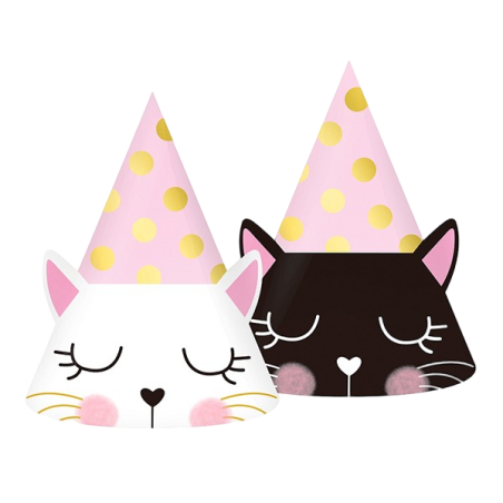 Decorazioni per feste di compleanno a tema gatto, 9 pezzi